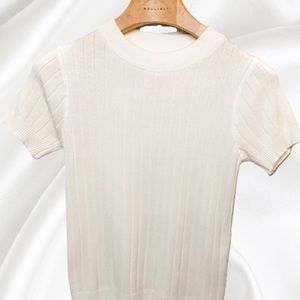 Knitted White Top